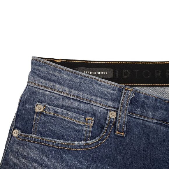 Torrid Sky High Skinny Jeans Womens 18 Premium Distressed High Rise - Picture 4 of 9